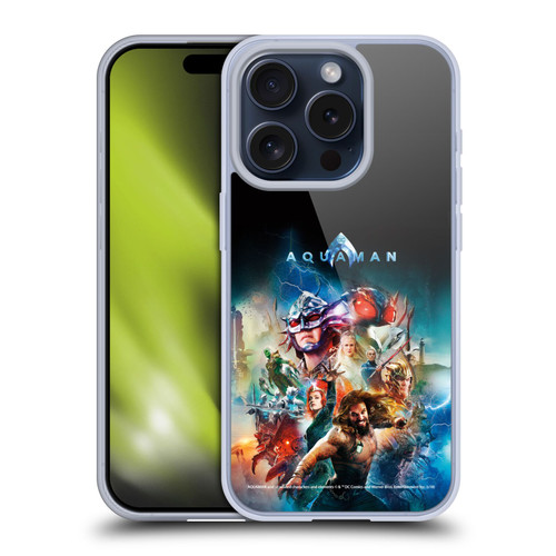 Aquaman Movie Posters Kingdom United Soft Gel Case for Apple iPhone 15 Pro