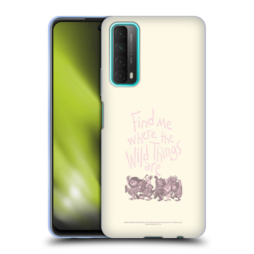 Where the Wild Things Are Literary Graphics Find Me Soft Gel Case for Huawei P Smart (2021)
