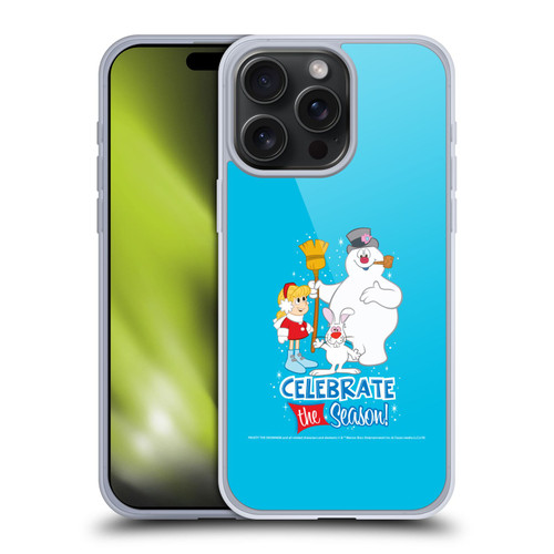 Frosty the Snowman Movie Key Art Celebrate Soft Gel Case for Apple iPhone 15 Pro Max