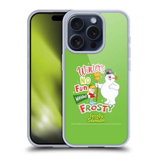 Frosty the Snowman Movie Key Art Winters Soft Gel Case for Apple iPhone 15 Pro