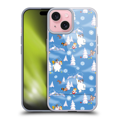 Frosty the Snowman Movie Patterns Pattern 6 Soft Gel Case for Apple iPhone 15
