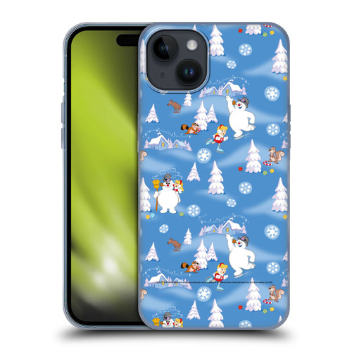 Frosty the Snowman Movie Patterns Pattern 6 Soft Gel Case for Apple iPhone 15 Plus