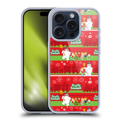 Frosty the Snowman Movie Patterns Pattern 1 Soft Gel Case for Apple iPhone 15 Pro