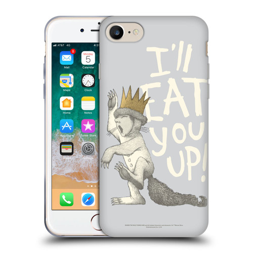 Where the Wild Things Are Literary Graphics Eat You Up Soft Gel Case for Apple iPhone 7 / 8 / SE 2020 & 2022