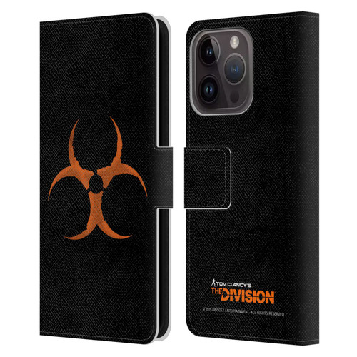 Tom Clancy's The Division Dark Zone Virus Leather Book Wallet Case Cover For Apple iPhone 15 Pro