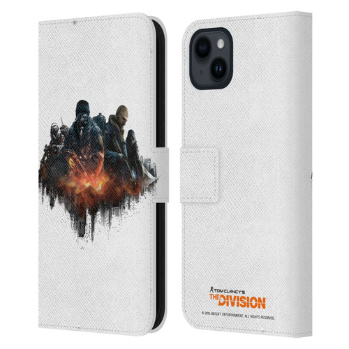 Tom Clancy's The Division Factions Group Leather Book Wallet Case Cover For Apple iPhone 15 Plus