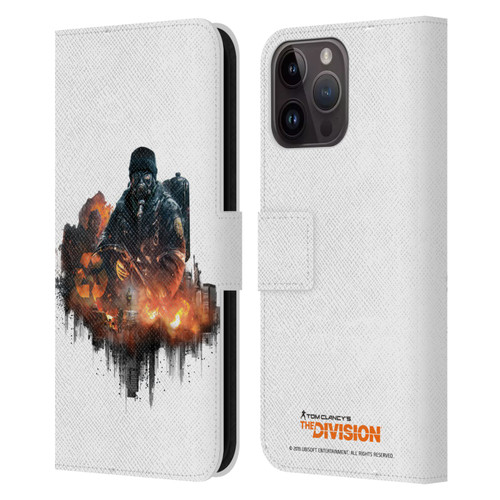 Tom Clancy's The Division Factions Cleaners Leather Book Wallet Case Cover For Apple iPhone 15 Pro Max