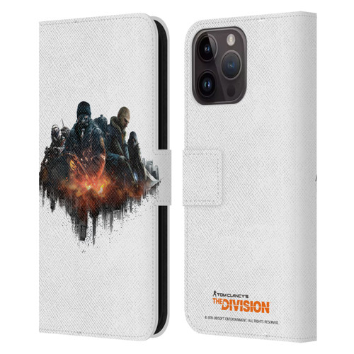 Tom Clancy's The Division Factions Group Leather Book Wallet Case Cover For Apple iPhone 15 Pro Max