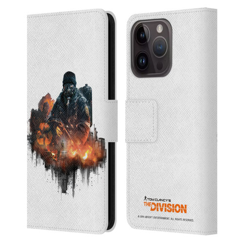 Tom Clancy's The Division Factions Cleaners Leather Book Wallet Case Cover For Apple iPhone 15 Pro