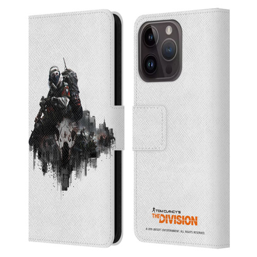 Tom Clancy's The Division Factions Last Man Batallion Leather Book Wallet Case Cover For Apple iPhone 15 Pro