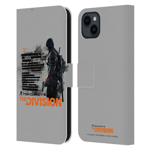 Tom Clancy's The Division Key Art Character Leather Book Wallet Case Cover For Apple iPhone 15 Plus