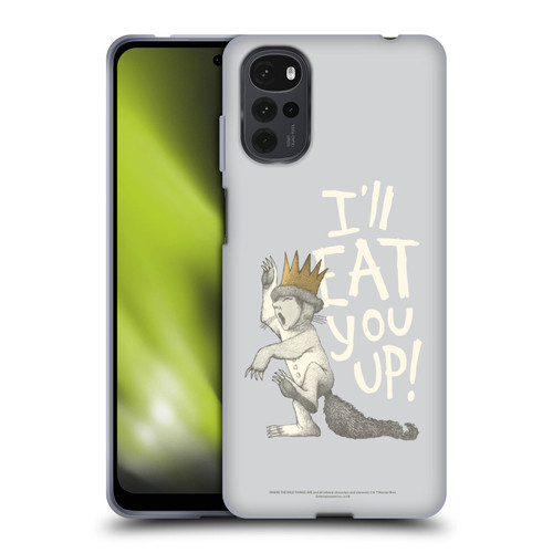 Where the Wild Things Are Literary Graphics Eat You Up Soft Gel Case for Motorola Moto G22