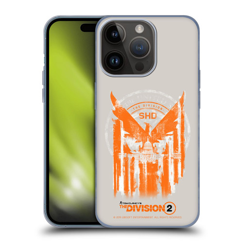 Tom Clancy's The Division 2 Key Art Phoenix Capitol Building Soft Gel Case for Apple iPhone 15 Pro