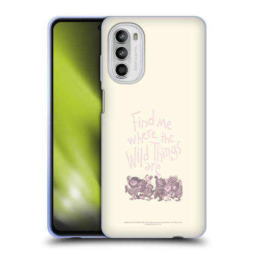 Where the Wild Things Are Literary Graphics Find Me Soft Gel Case for Motorola Moto G52