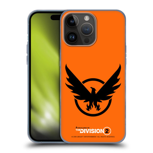 Tom Clancy's The Division 2 Logo Art Phoenix 2 Soft Gel Case for Apple iPhone 15 Pro Max