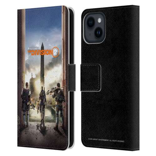 Tom Clancy's The Division 2 Characters Key Art Leather Book Wallet Case Cover For Apple iPhone 15