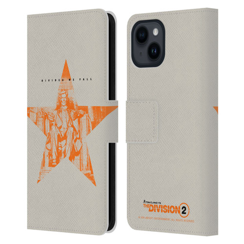 Tom Clancy's The Division 2 Key Art Lincoln Leather Book Wallet Case Cover For Apple iPhone 15