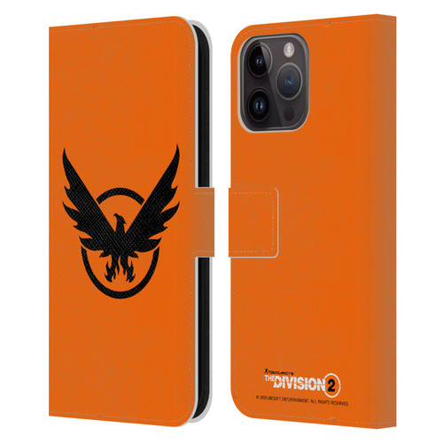 Tom Clancy's The Division 2 Logo Art Phoenix 2 Leather Book Wallet Case Cover For Apple iPhone 15 Pro Max