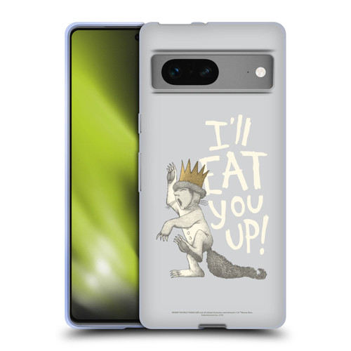 Where the Wild Things Are Literary Graphics Eat You Up Soft Gel Case for Google Pixel 7