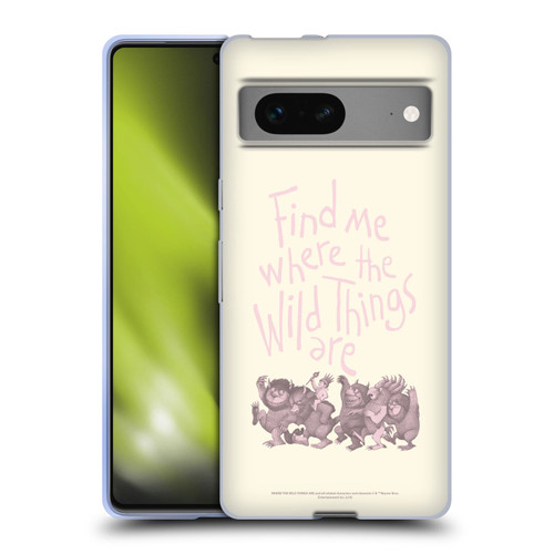 Where the Wild Things Are Literary Graphics Find Me Soft Gel Case for Google Pixel 7