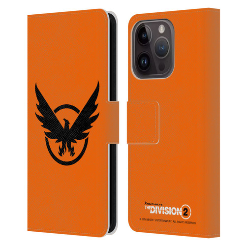 Tom Clancy's The Division 2 Logo Art Phoenix 2 Leather Book Wallet Case Cover For Apple iPhone 15 Pro