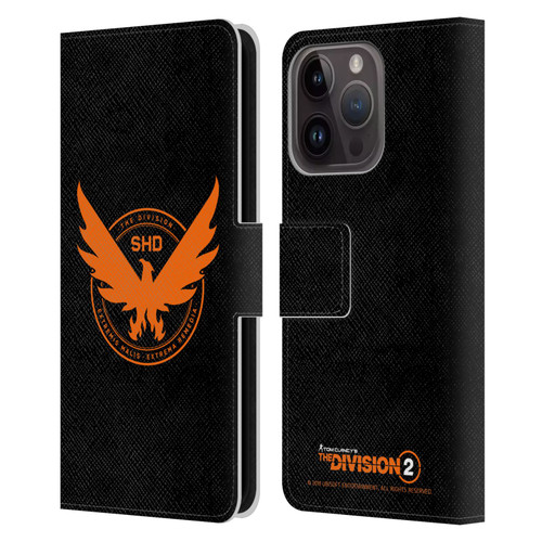 Tom Clancy's The Division 2 Logo Art Phoenix Leather Book Wallet Case Cover For Apple iPhone 15 Pro