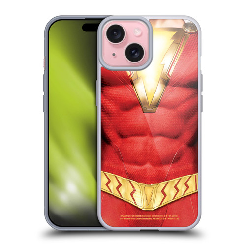 Shazam! 2019 Movie Logos Costume Soft Gel Case for Apple iPhone 15