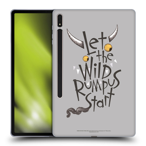 Where the Wild Things Are Literary Graphics Rumpus Soft Gel Case for Samsung Galaxy Tab S8 Plus