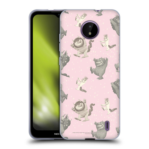 Where the Wild Things Are Literary Graphics Pink Pattern Soft Gel Case for Nokia C10 / C20