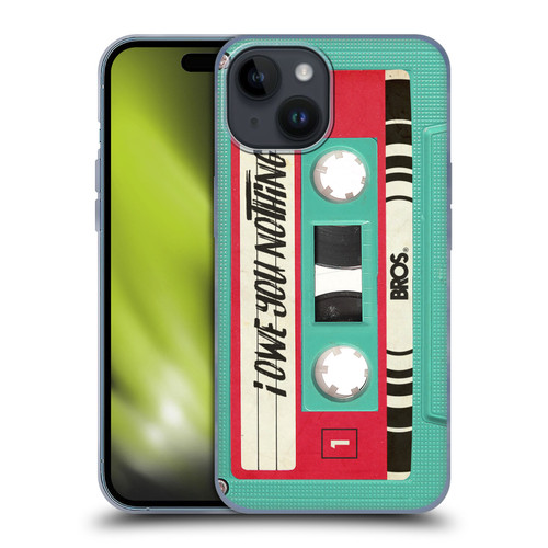 BROS Vintage Cassette Tapes I Owe You Nothing Soft Gel Case for Apple iPhone 15