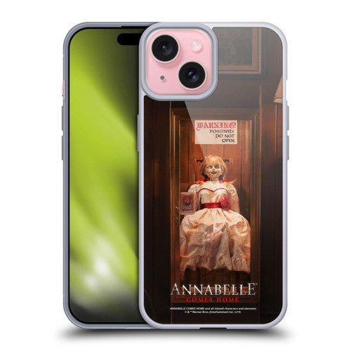 Annabelle Comes Home Doll Photography Do Not Open Soft Gel Case for Apple iPhone 15