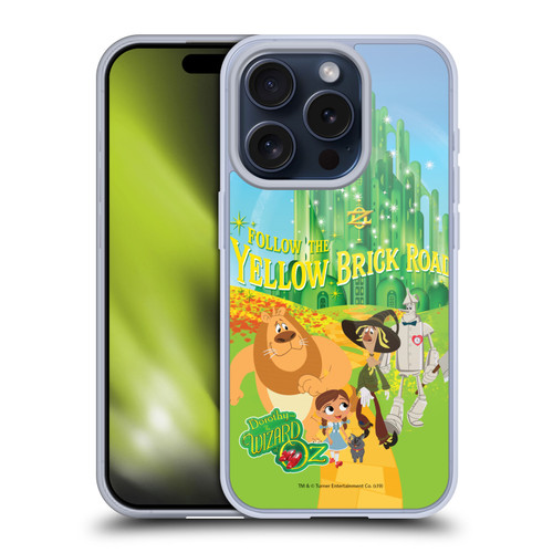 Dorothy and the Wizard of Oz Graphics Yellow Brick Road Soft Gel Case for Apple iPhone 15 Pro