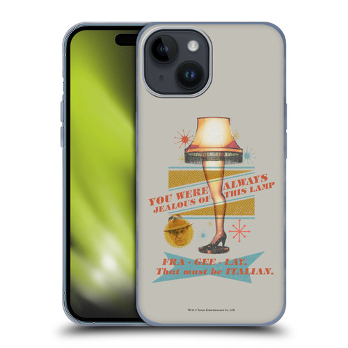 A Christmas Story Composed Art Leg Lamp Soft Gel Case for Apple iPhone 15