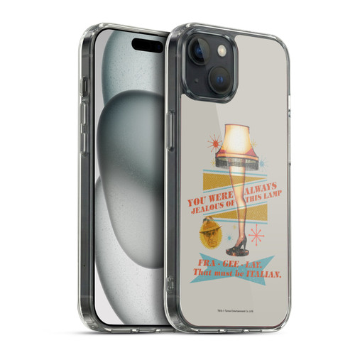 A Christmas Story Composed Art Leg Lamp Soft Gel Case for Apple iPhone 15 Plus & MagSafe