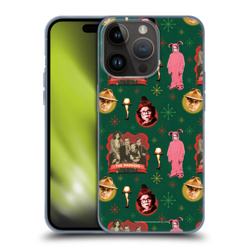 A Christmas Story Composed Art Alfie Family Pattern Soft Gel Case for Apple iPhone 15 Pro