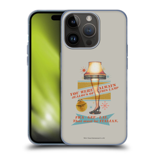 A Christmas Story Composed Art Leg Lamp Soft Gel Case for Apple iPhone 15 Pro