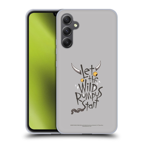 Where the Wild Things Are Literary Graphics Rumpus Soft Gel Case for Samsung Galaxy A34 5G