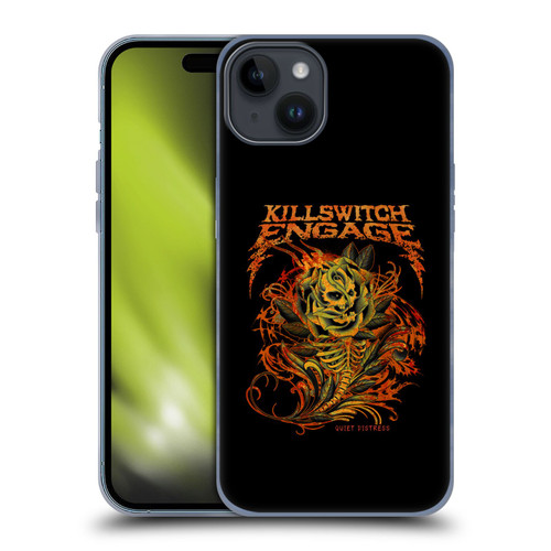 Killswitch Engage Band Art Quiet Distress Soft Gel Case for Apple iPhone 15 Plus