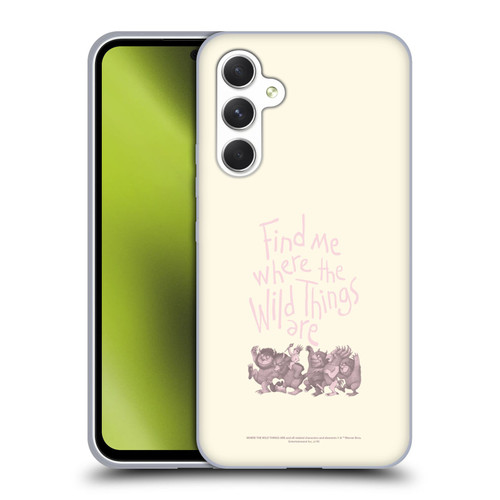 Where the Wild Things Are Literary Graphics Find Me Soft Gel Case for Samsung Galaxy A54 5G