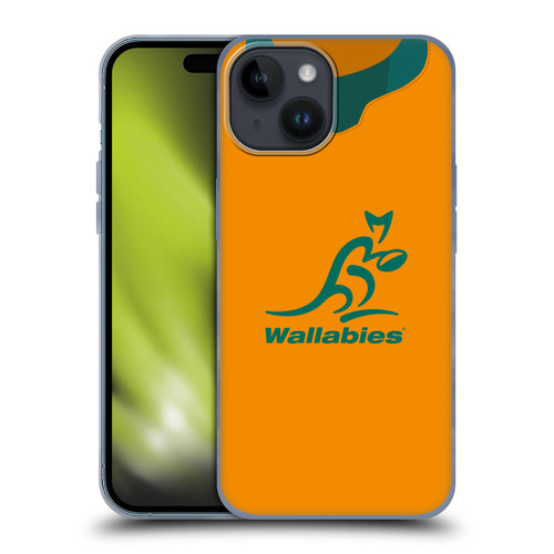 Australia National Rugby Union Team 2021 Jersey Home Soft Gel Case for Apple iPhone 15