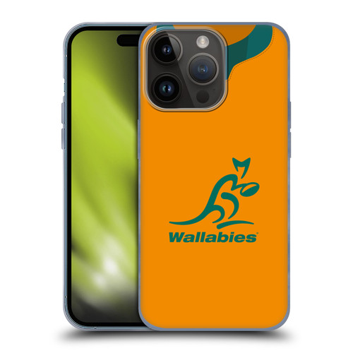 Australia National Rugby Union Team 2021 Jersey Home Soft Gel Case for Apple iPhone 15 Pro