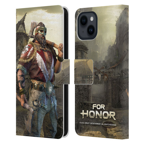 For Honor Characters Berserker Leather Book Wallet Case Cover For Apple iPhone 15