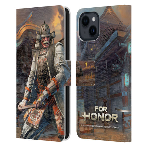 For Honor Characters Kensei Leather Book Wallet Case Cover For Apple iPhone 15