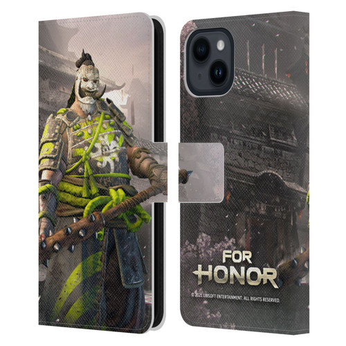 For Honor Characters Shugoki Leather Book Wallet Case Cover For Apple iPhone 15
