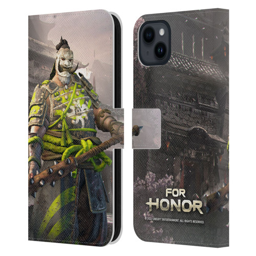 For Honor Characters Shugoki Leather Book Wallet Case Cover For Apple iPhone 15 Plus