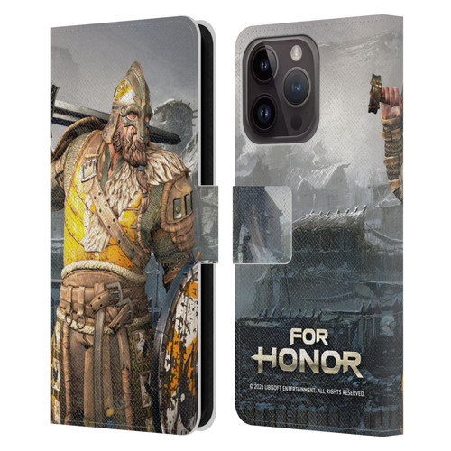 For Honor Characters Warlord Leather Book Wallet Case Cover For Apple iPhone 15 Pro