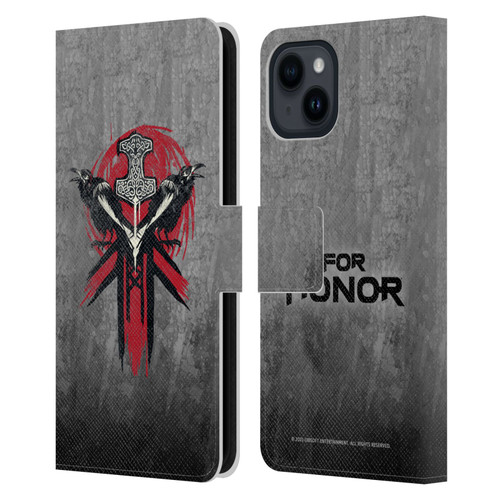 For Honor Icons Viking Leather Book Wallet Case Cover For Apple iPhone 15