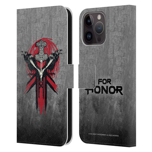 For Honor Icons Viking Leather Book Wallet Case Cover For Apple iPhone 15 Pro Max