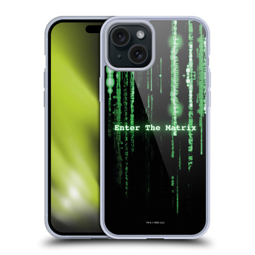 The Matrix Key Art Enter The Matrix Soft Gel Case for Apple iPhone 15 Plus