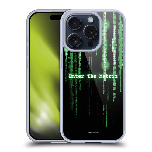 The Matrix Key Art Enter The Matrix Soft Gel Case for Apple iPhone 15 Pro